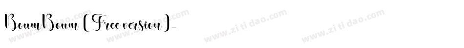 BoumBoum (Free version)字体转换